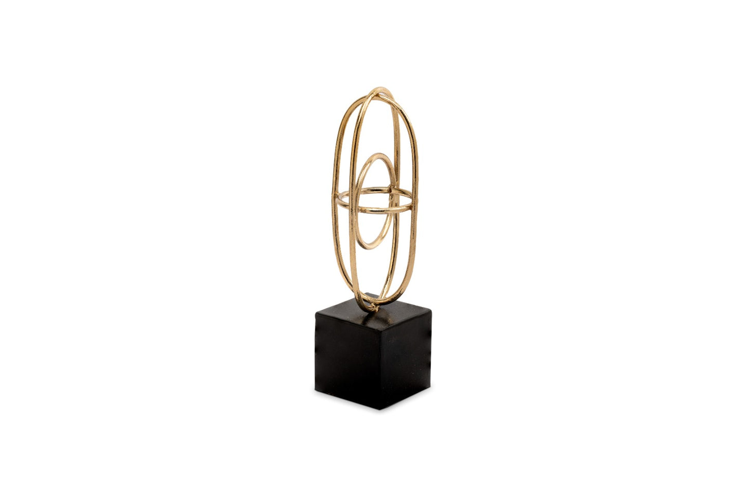 Golden Celestial Harmony Metal Table Sculpture