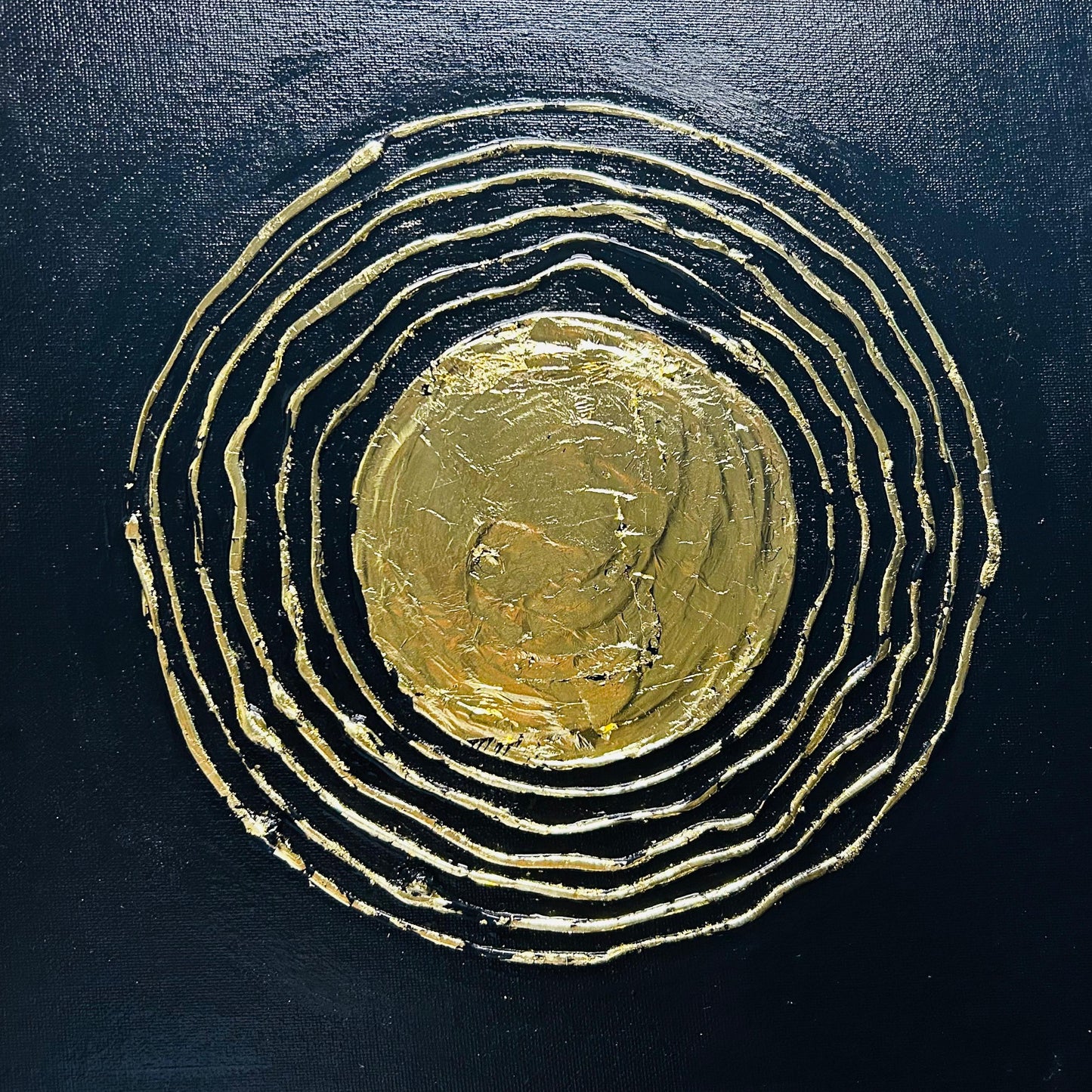 Gold Leaf Texture Art