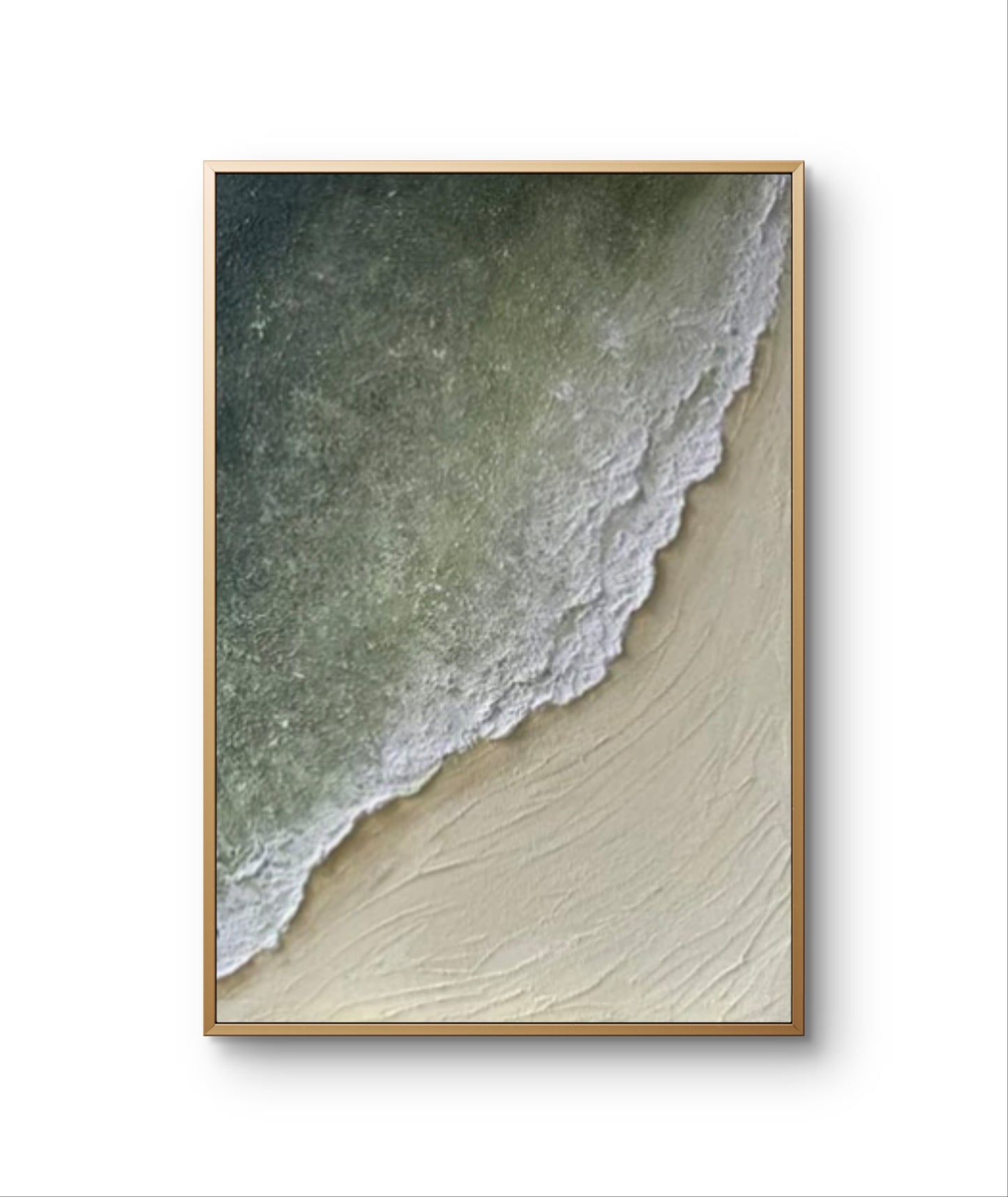 Green Sea Coast Texture Art