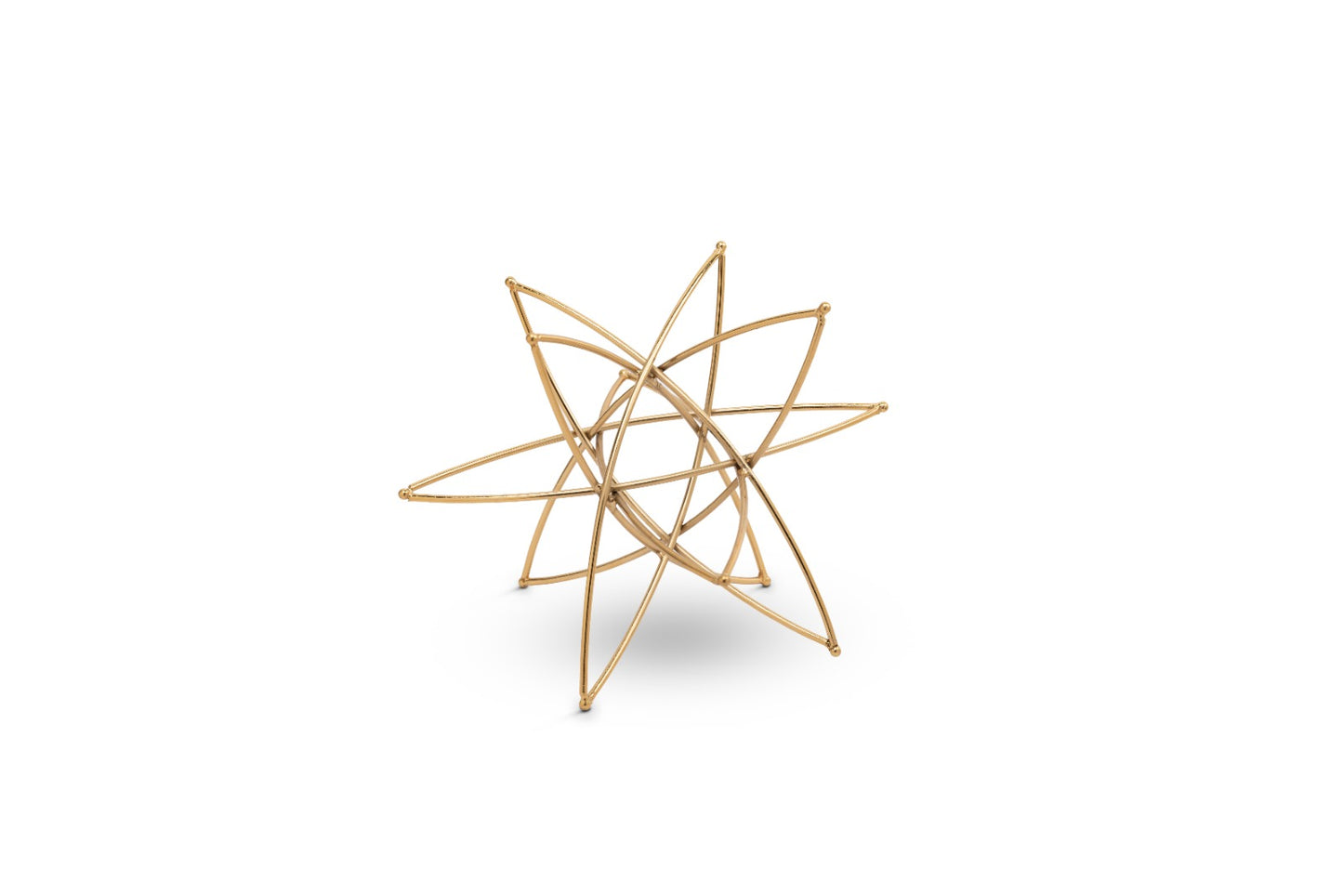 Golden Starburst Metal Table Decor