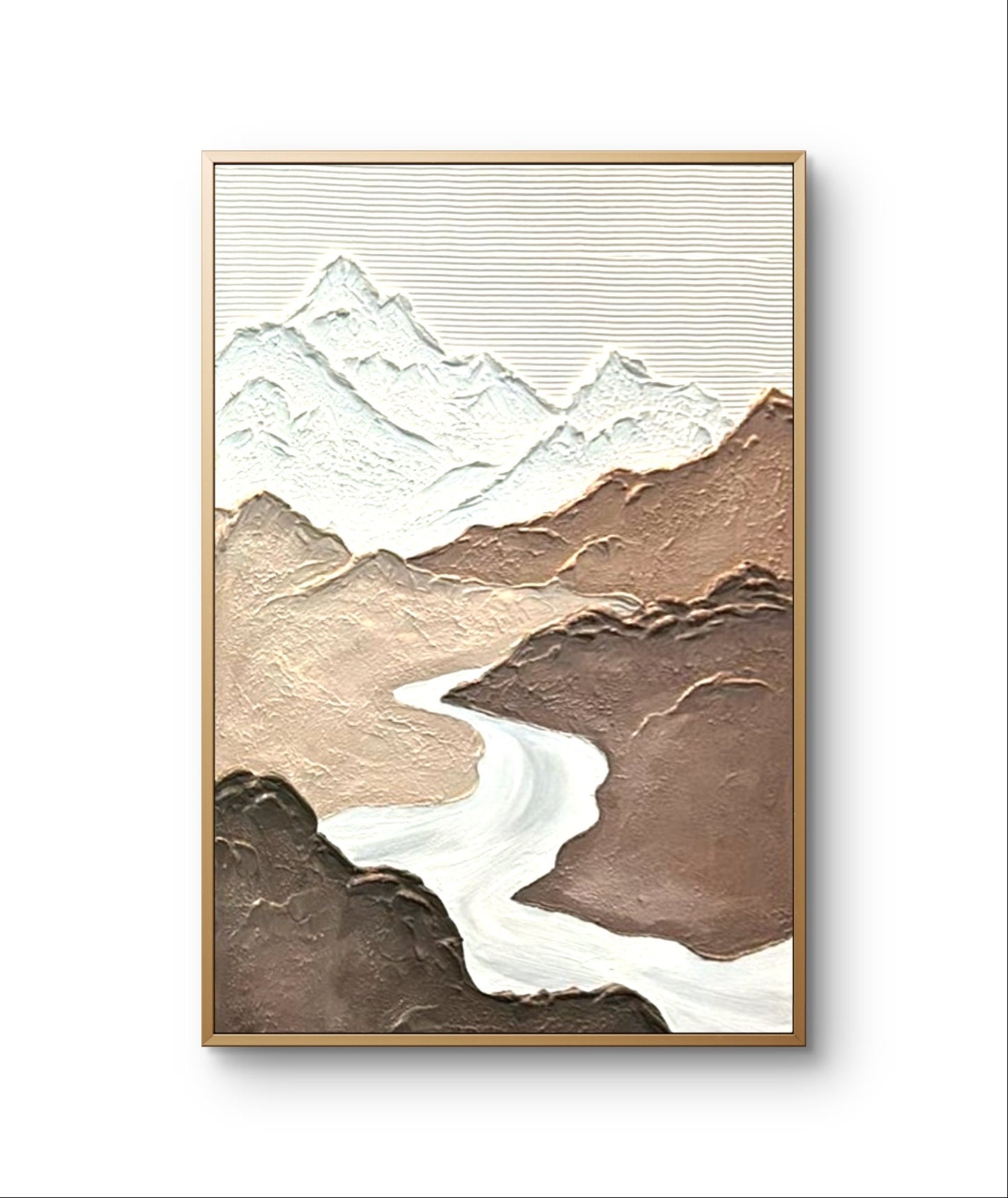 Mountains Valley Texture Art