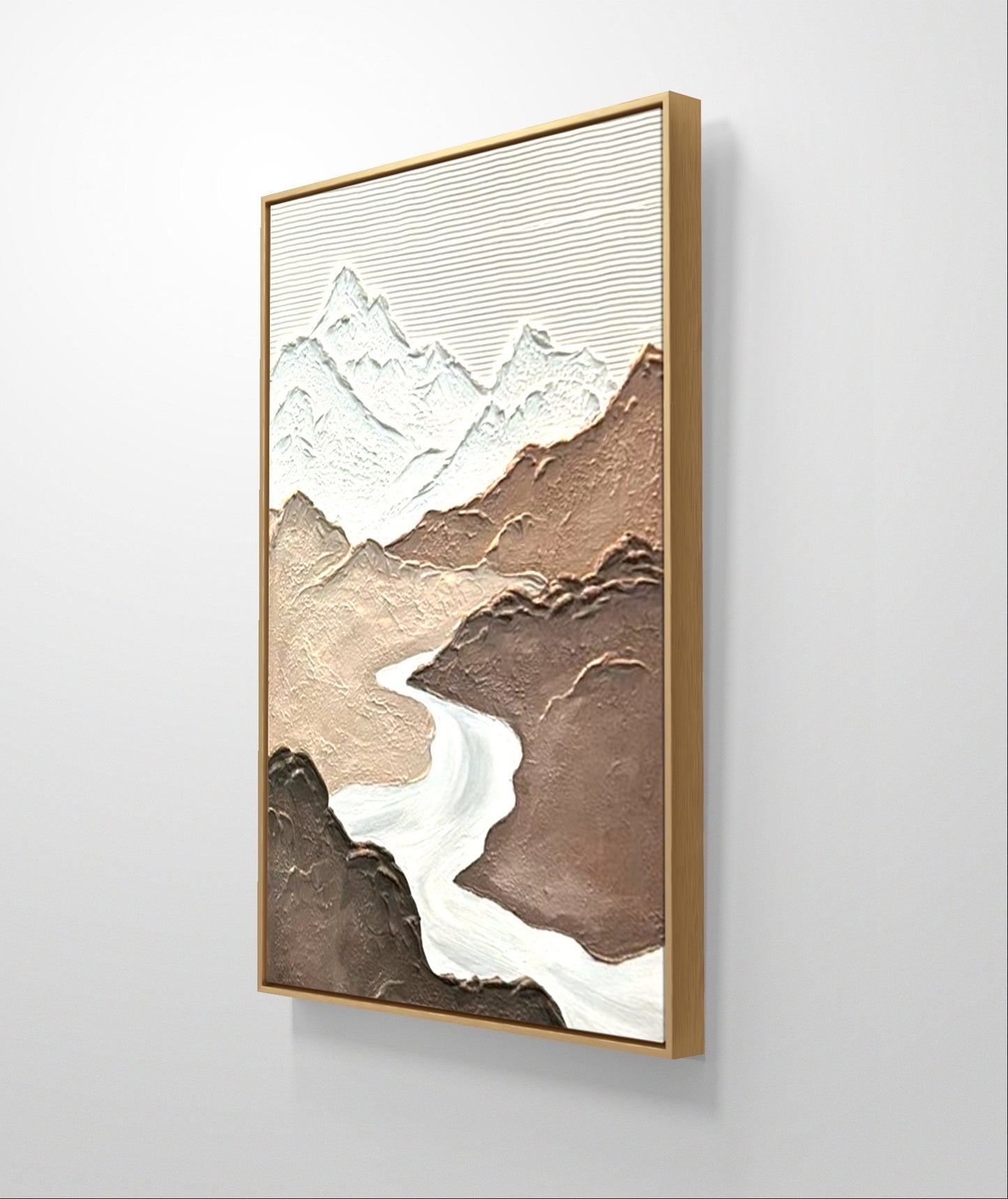 Mountains Valley Texture Art