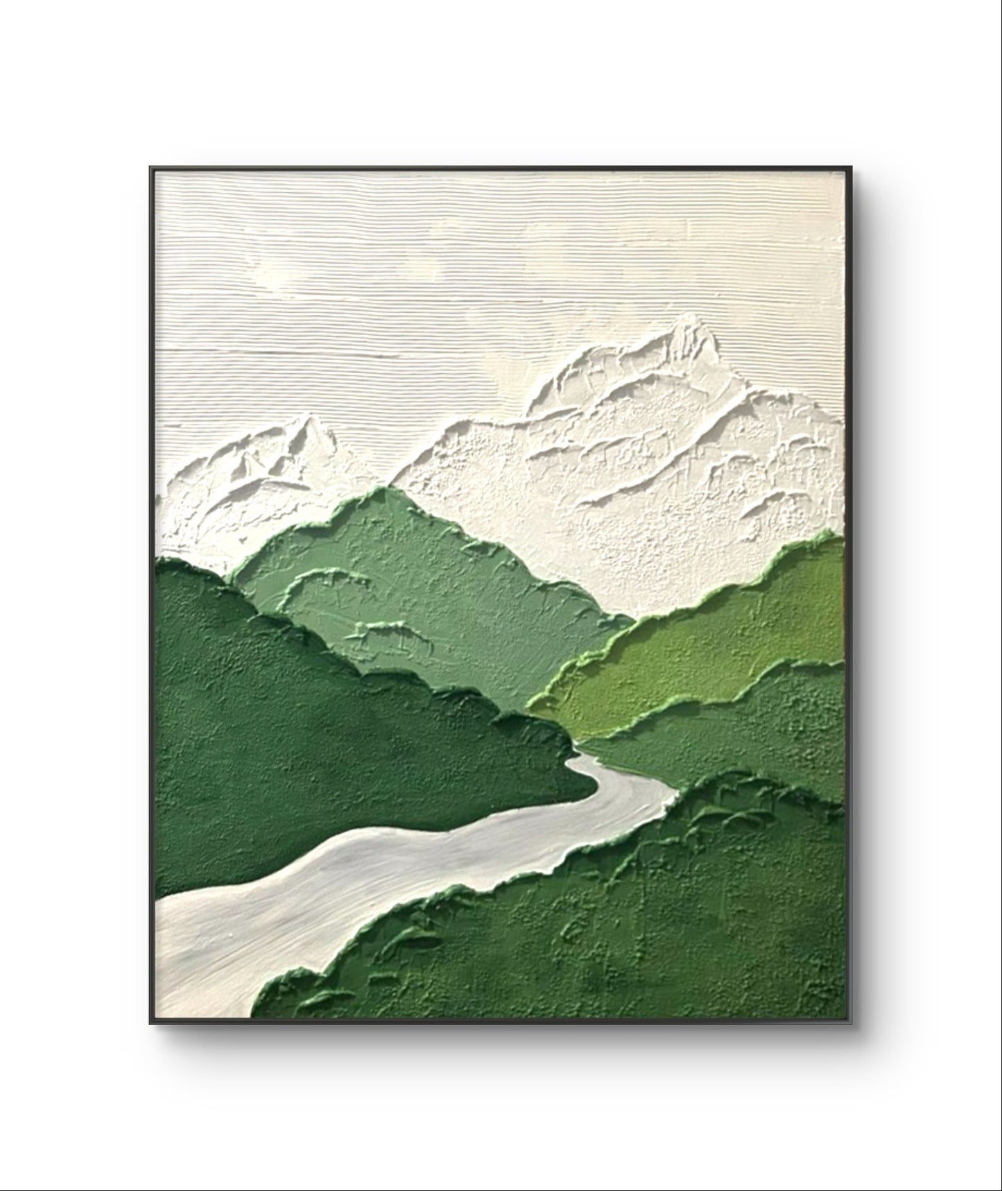 Mountains Valley Texture Art