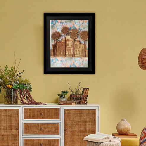 HUMAYUN’S TOMB FRAME - Abstract Print on Velvet