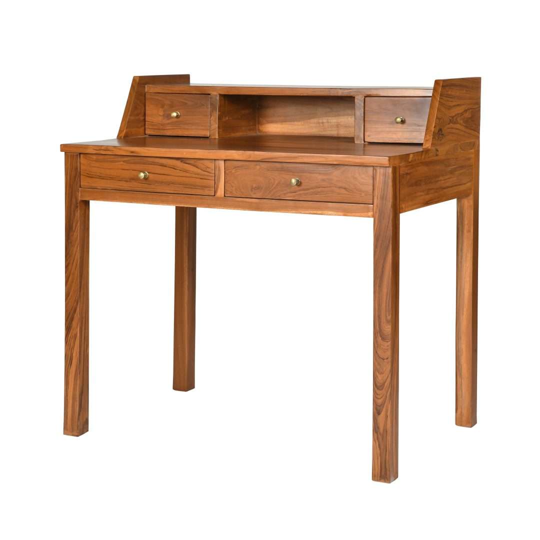 Linon Teak Wood Work Desk