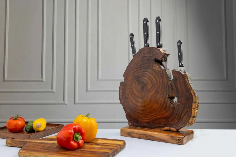 Live Edge Magnetic Knife Block