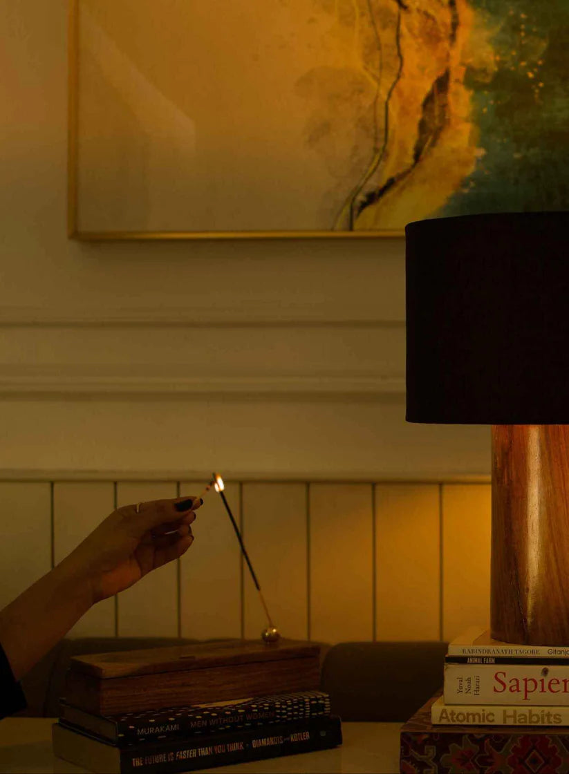 Rosewood Table Lamp