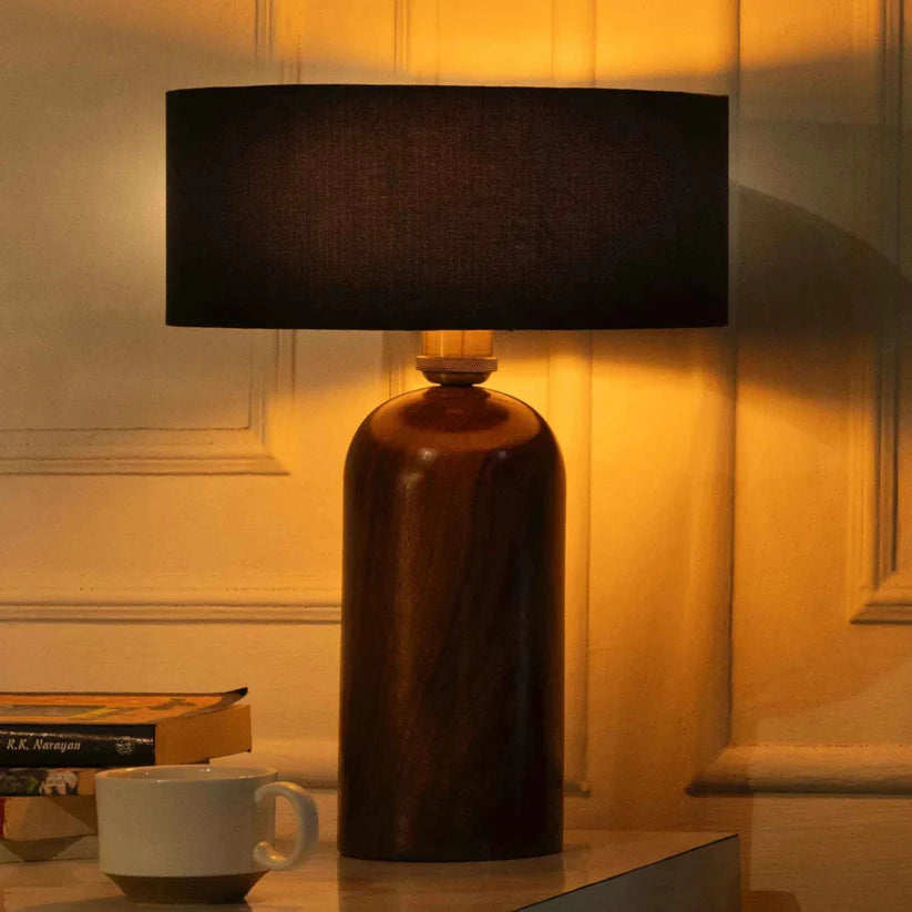 Sacred Glow Wooden Table Lamp