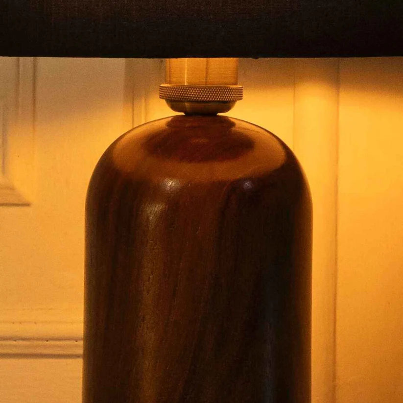 Sacred Glow Wooden Table Lamp