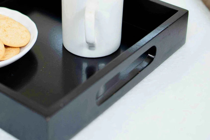 Sleek Black MDF Tray