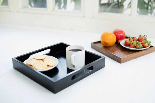 Sleek Black MDF Tray