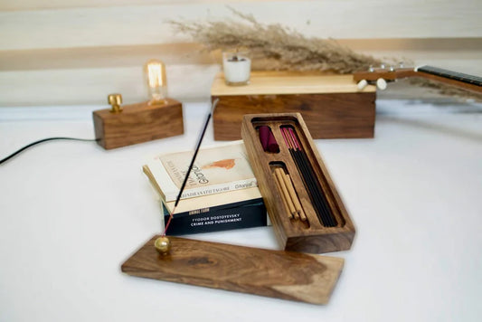 Teak Wood Incense Holder