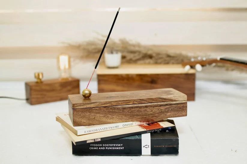 Teak Wood Incense Holder