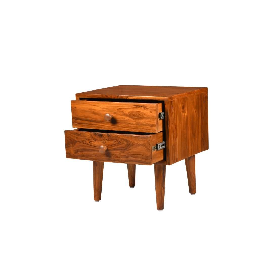 Zakhama Teak Wood Bedside Table