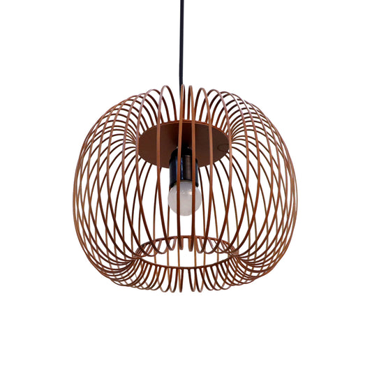 Zura Bubble Pressed Hanging Lamp - Brown