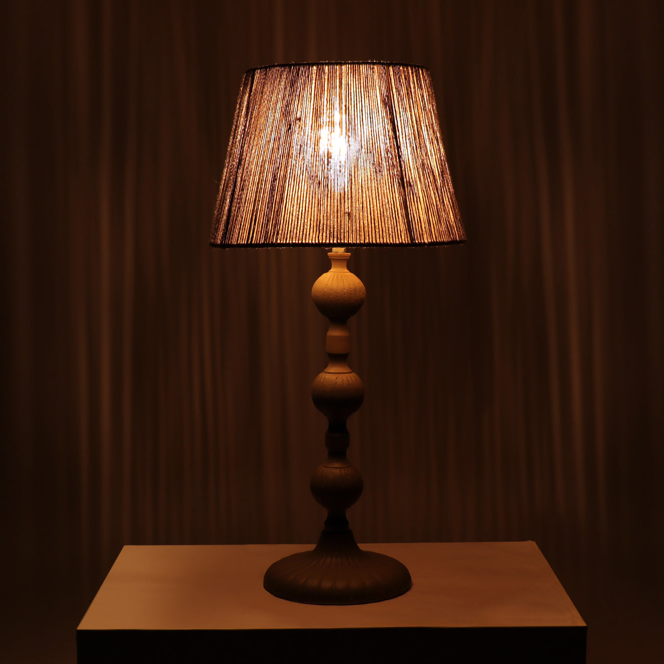 Vintage Jute Theory Table Lamp