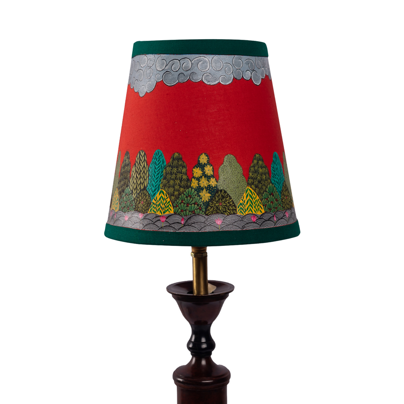 Table Lampshades With Handpainted Artwork