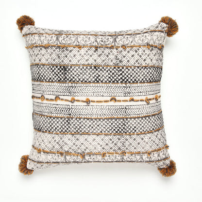 Prosper Cushion Cover With Embroidery And Tassles