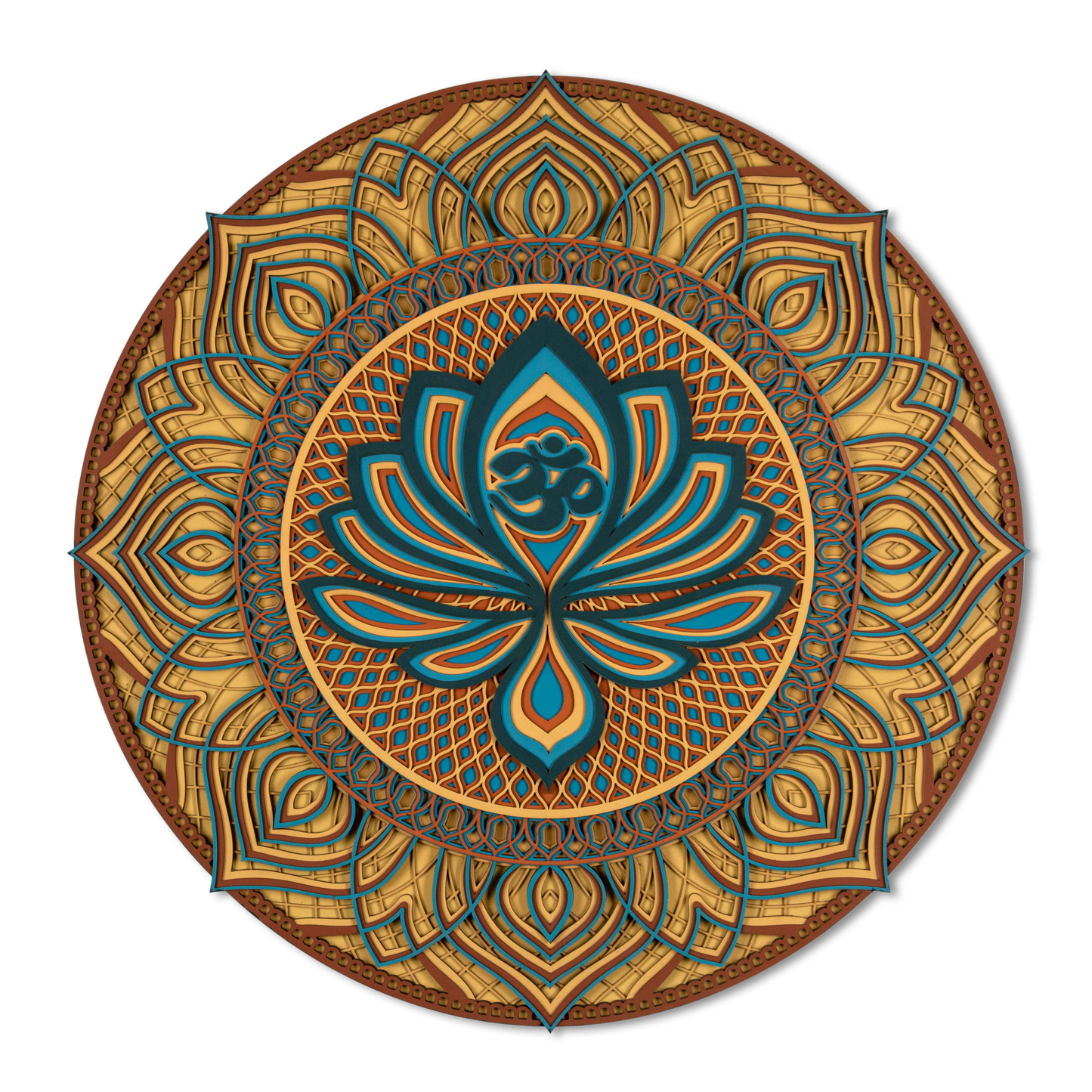 Lotus With Om Multi Layer Mandala