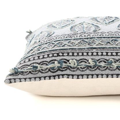 Soul Cotton Printed Cushion Cover With Embroidery