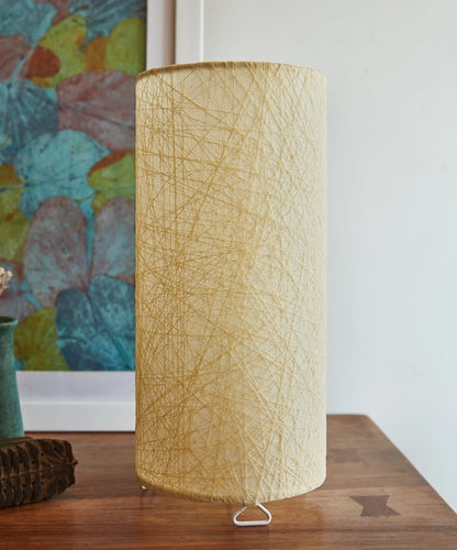 Round Ivory Thread Table Lamp