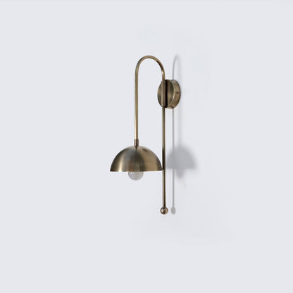A Wall Sconce Brass Dome