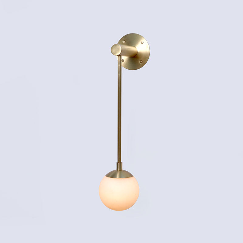 Dot Wall Sconce Long Glass Globe