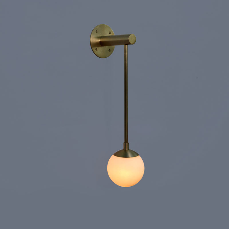 Dot Wall Sconce Long Glass Globe