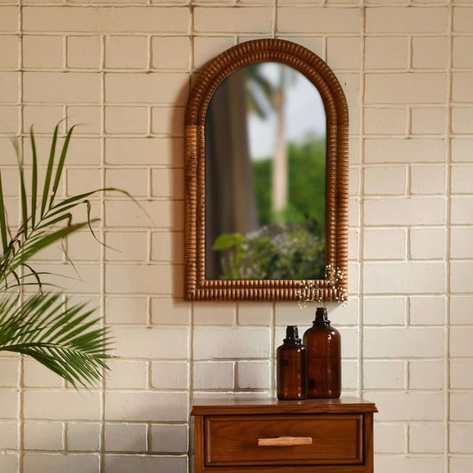 Arable Teak Wood Wall Mirror