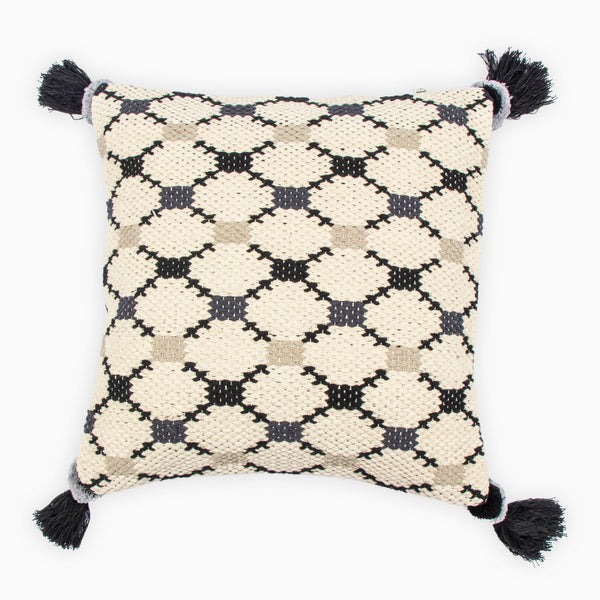 Talos Woven Cushion Cover With Tassels