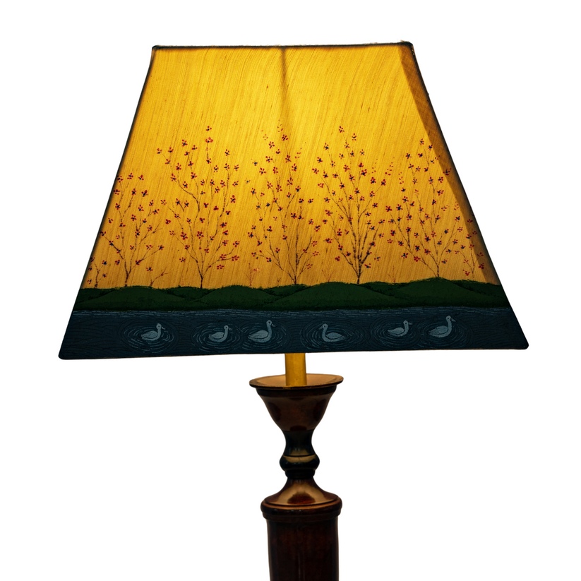 Table Lampshades With Handpainted Artwork