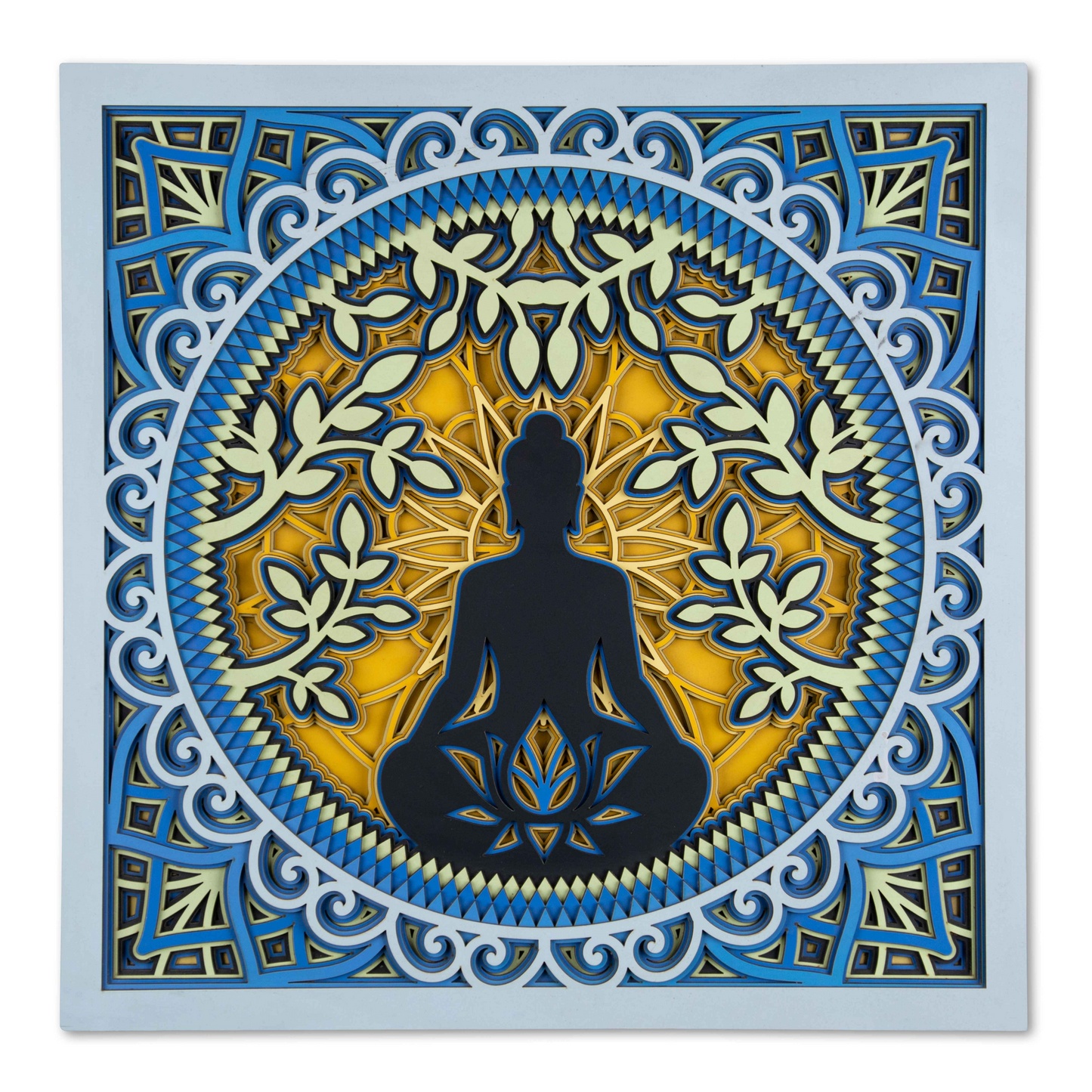 Buddha Under The Bodhi Tree Multi Layer Mandala