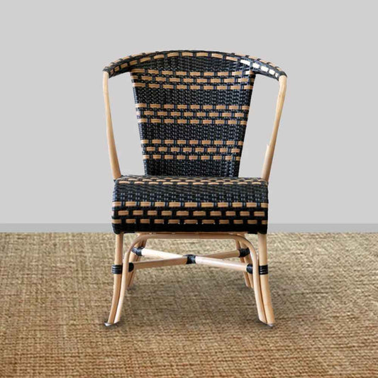 Beachcomber Woven Chair - Black / Taupe