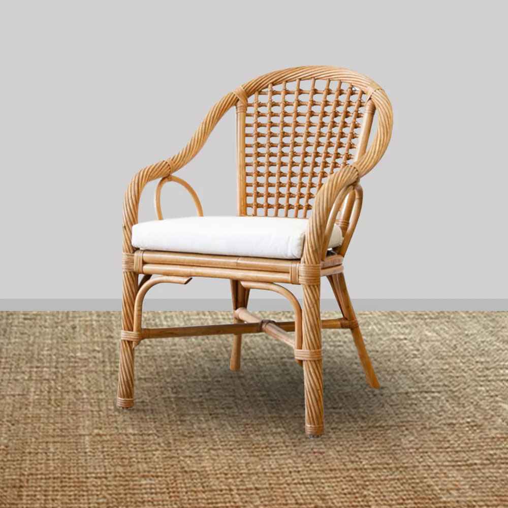 Sandy Beach Wicker Chair - Honey